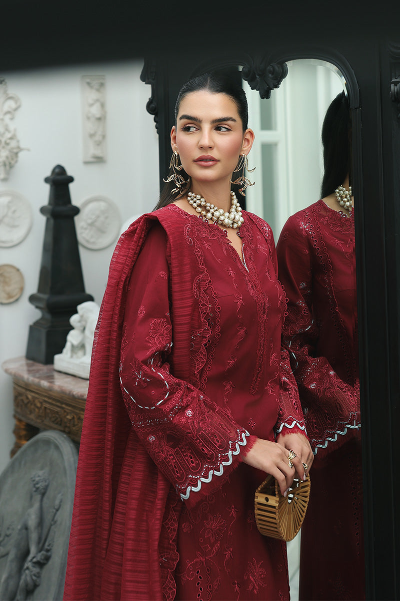 Qalamkar Qline Lawn Drop 1 =QISTAH Aangan the essence of lawn & chiffon