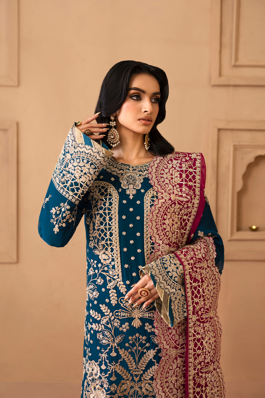 Emaan Adeel unstitched chiffon suits for festive wear
• Elegant Pakistani chiffon suits for party wear
• Emaan Adeel three-piece chiffon salwar suit collection
• Premium Pakistani festive outfits by Emaan Adee