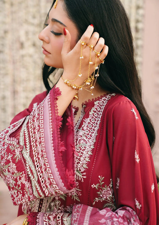 KAHF LUXURY LAWN 2026=1B Aangan | the Essence of Lawn & Chiffon