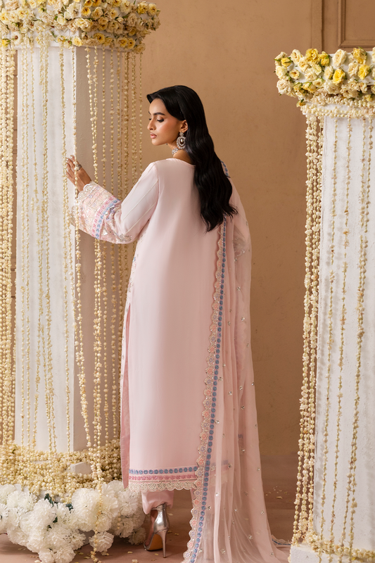 Emaan Adeel festive chiffon original Pakistani suits online
• Buy Emaan Adeel chiffon salwar kameez for weddings
• Original Pakistani designer chiffon suits by Emaan Adee