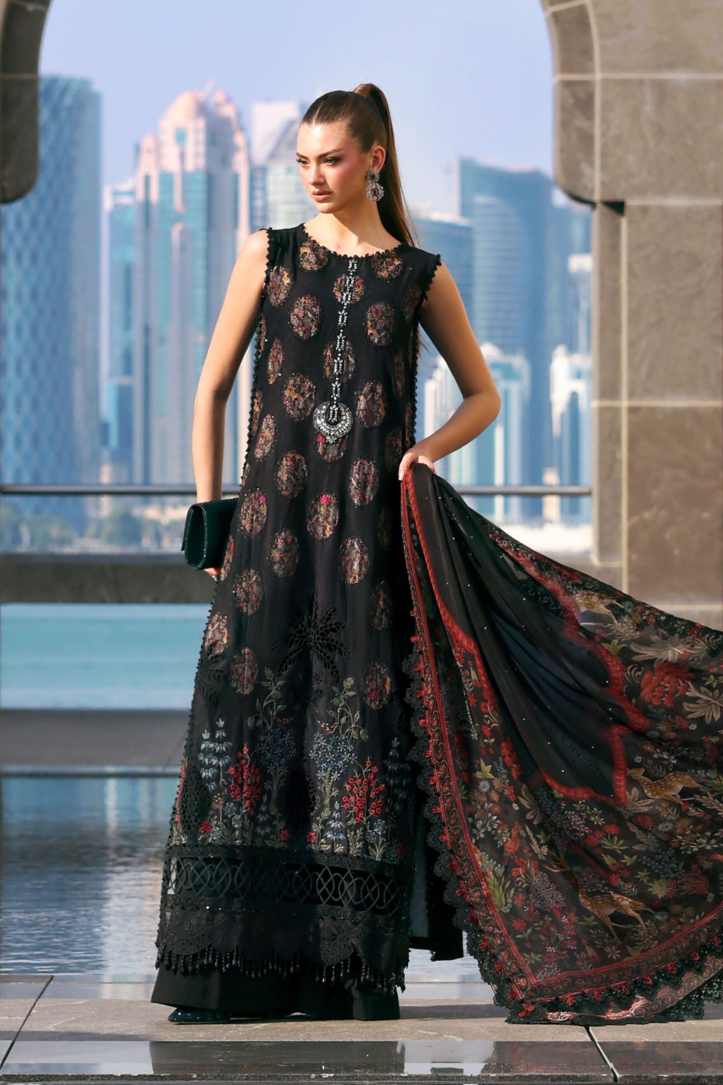 Maria B luxury Lawn 2026=05 b Aangan | the Essence of Lawn & Chiffon