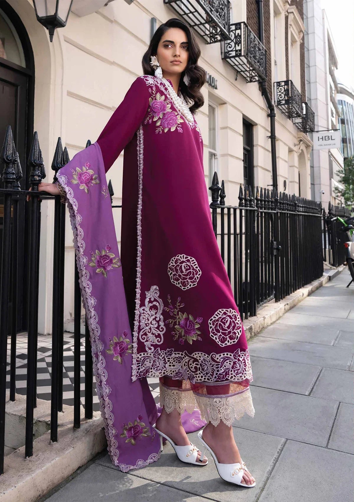 READY TO SHIP Mushq Broadway Showtime’23 Kensington Luxe Aangan the essence of lawn & chiffon