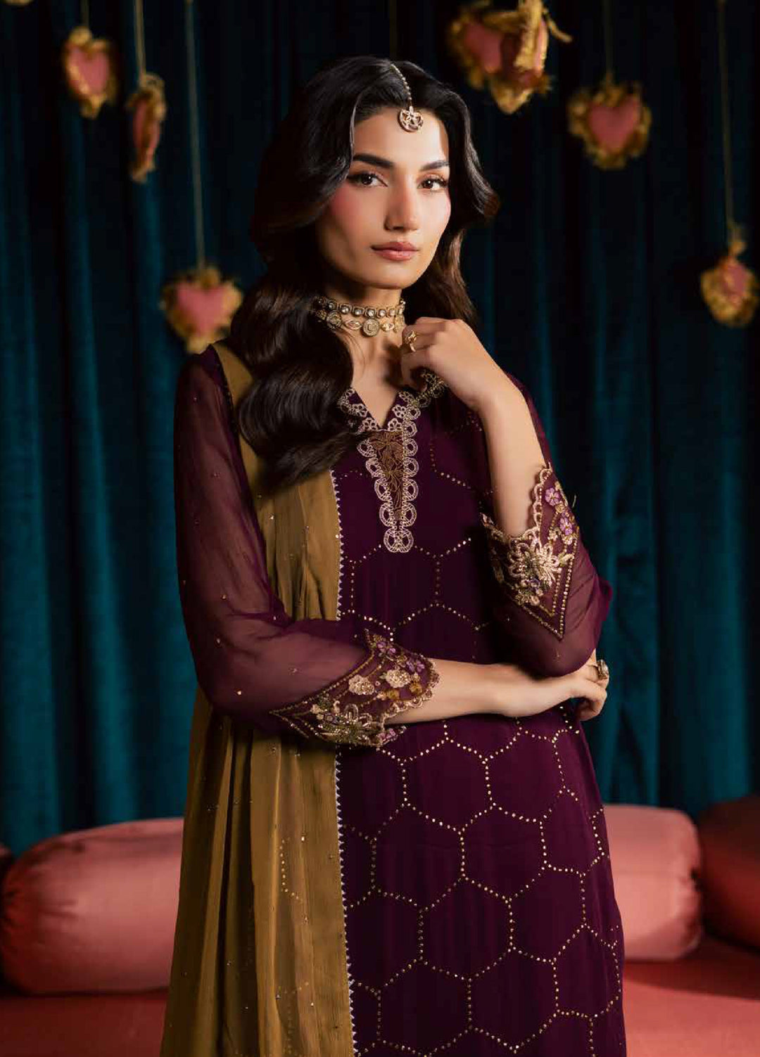 Nureh Mukeshkari 2026 =MK21 Aangan the essence of lawn & chiffon
