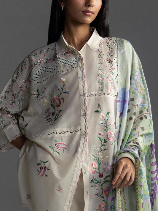 Coco Lawn By Zara Shahjhan 2026=5a Aangan the essence of lawn & chiffon
