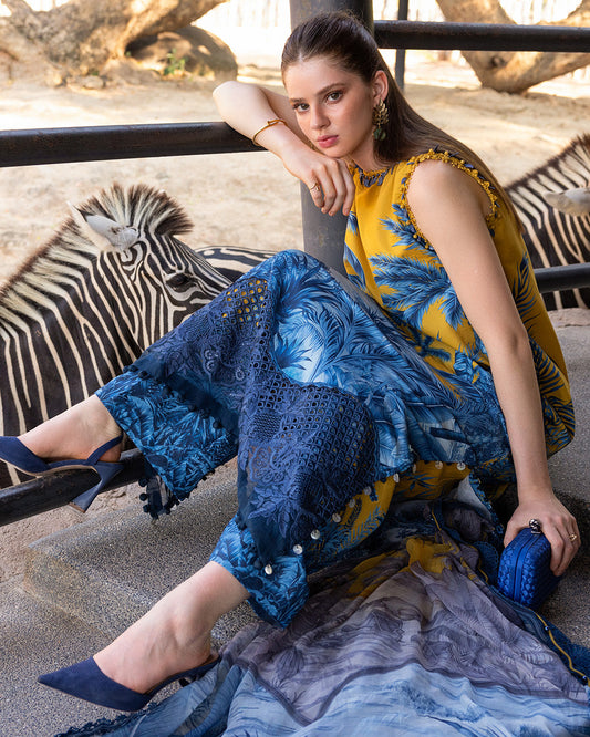 MARIA.B M.Prints Lawn 2026=11a Aangan the essence of lawn & chiffon