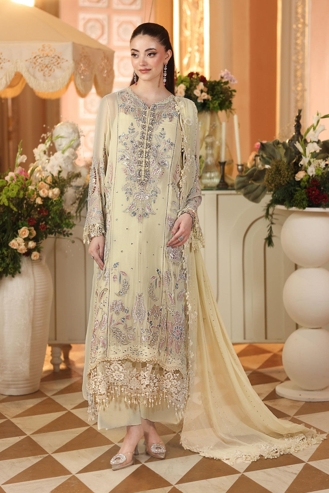 Maria.B Unstitched Chiffon Collection 26: A Style & Buying Guide Aangan | the Essence of Lawn & Chiffon