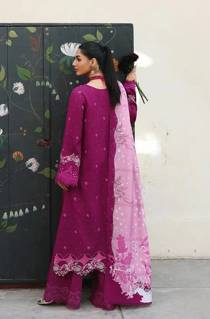 - Qalamqar QLine suit with authentic Pakistani detailing
- Qalamqar QLine collection inspired by original Pakistani fashion
