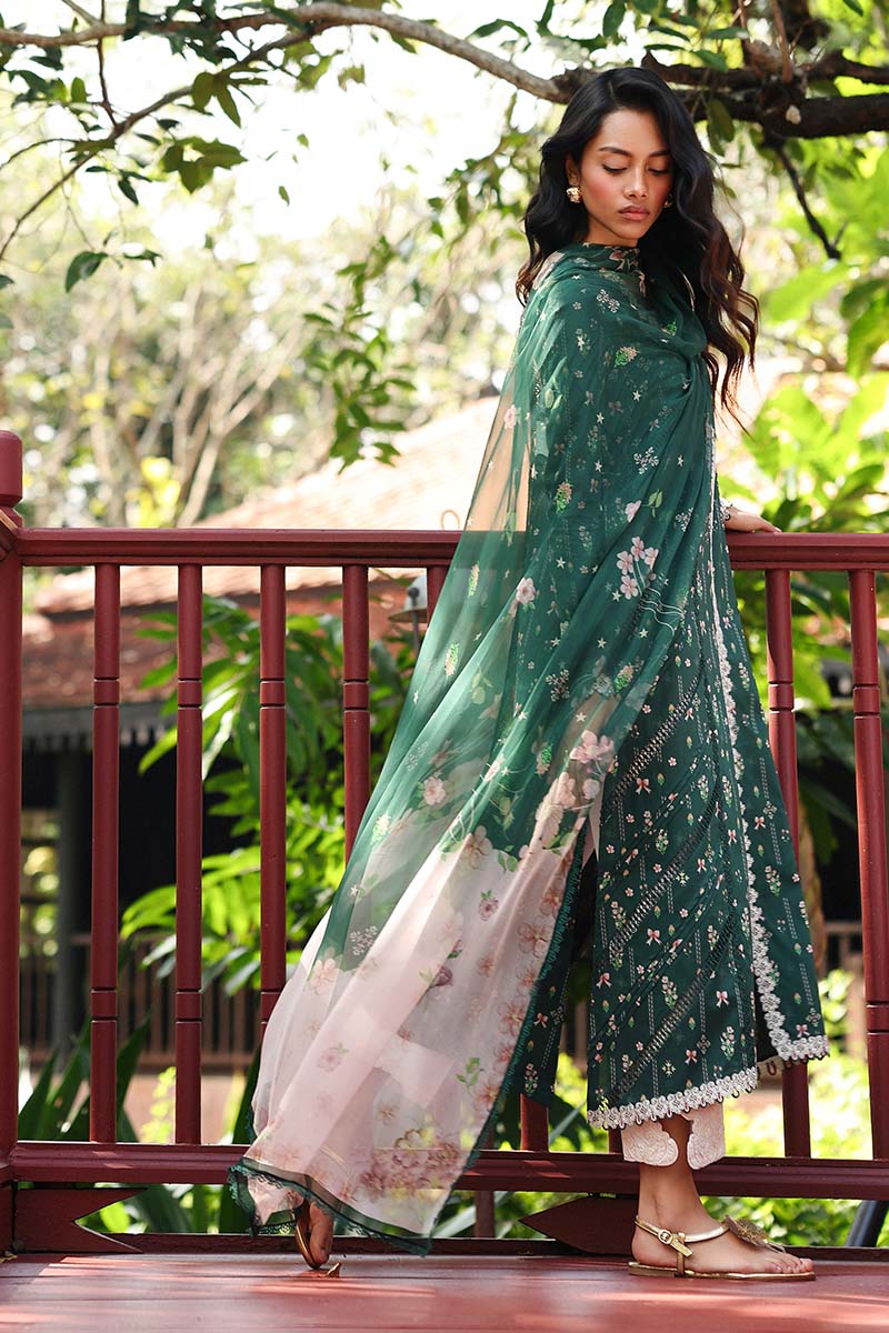 Qalamkar Qprints Lawn 2026-GREER