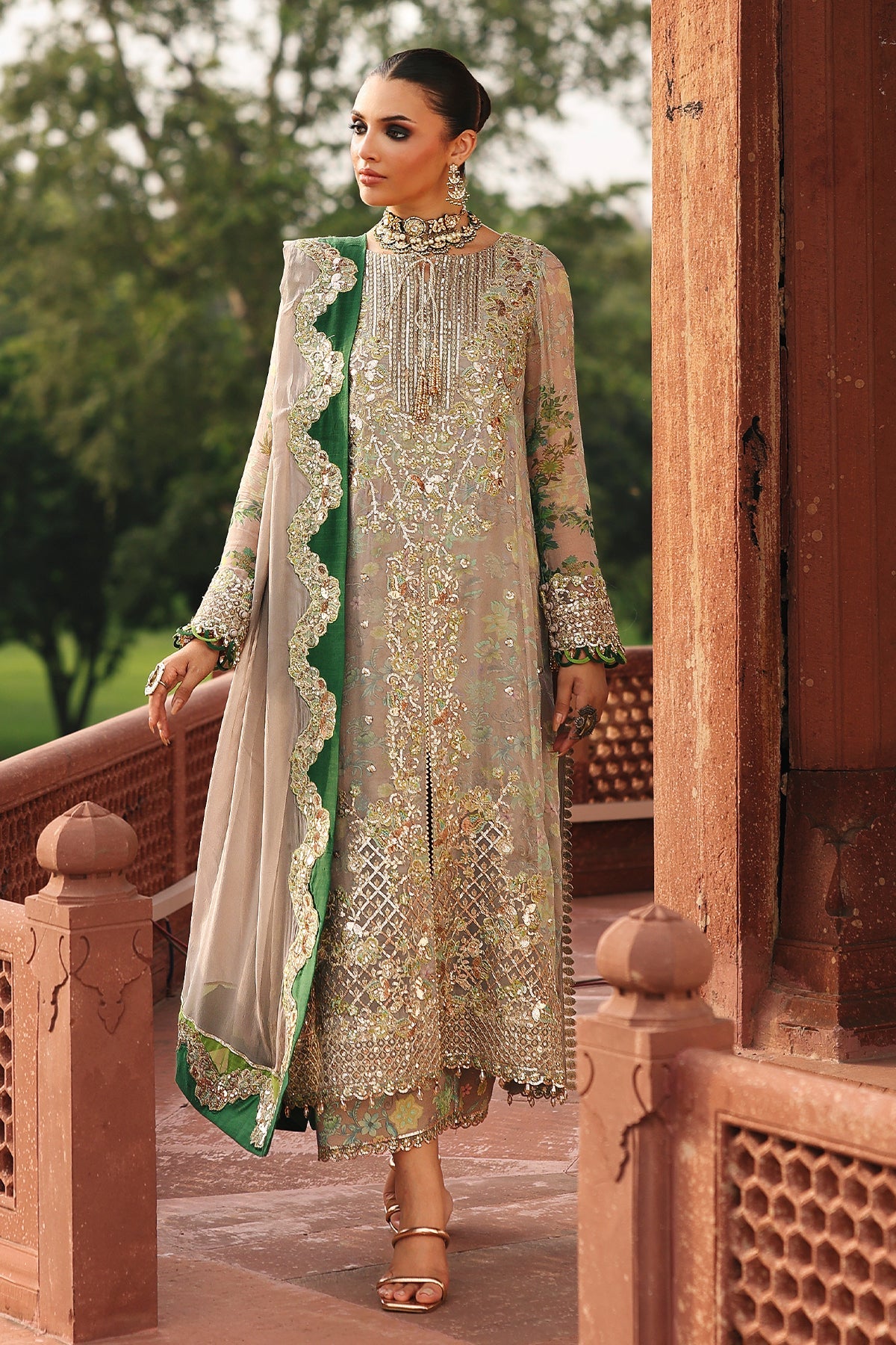 pakistani original suit now availablew in chiffon collection in india
