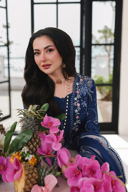 Qalamkar Sahil Luxury Lawn '26=SA-16 ESMA Aangan.the essence of lawn & chiffon
