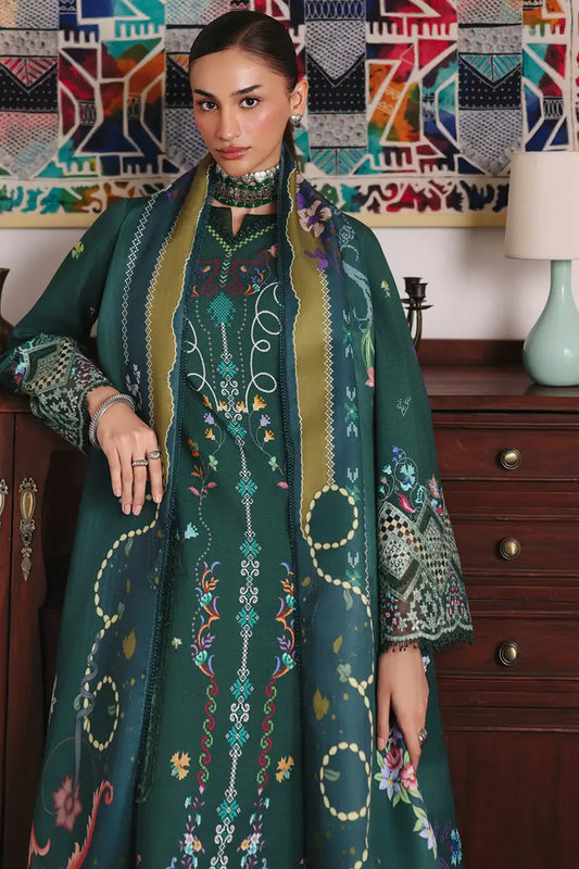 Qalamqar QLine showcasing original Pakistani craftsmanship
• 	Qalamqar QLine featuring traditional Pakistani embroidery
• 	Qalamqar QLine suit with authentic Pakistani detailing