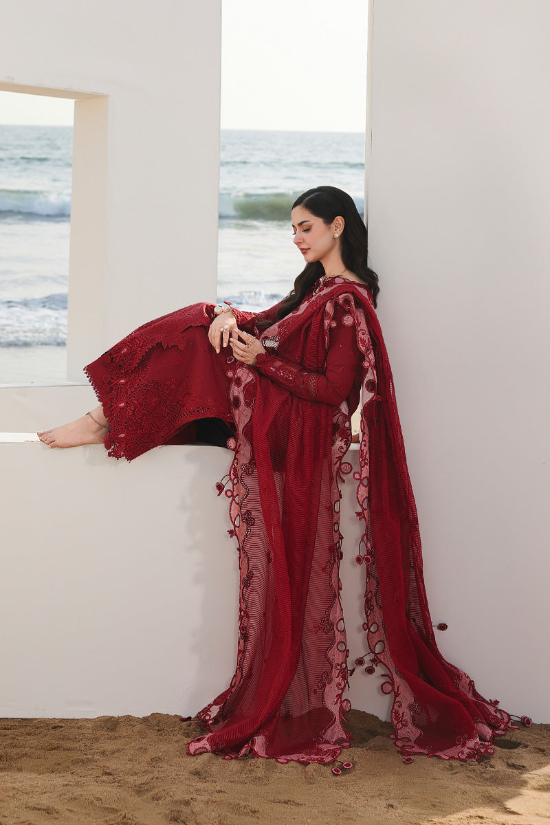 Qalamkar Sahil Luxury Lawn '26=SA-14 NELAM Aangan.the essence of lawn & chiffon
