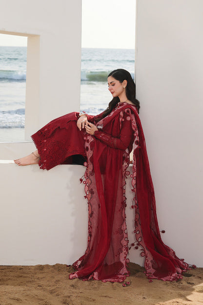 Qalamkar Sahil Luxury Lawn '26=SA-14 NELAM Aangan.the essence of lawn & chiffon