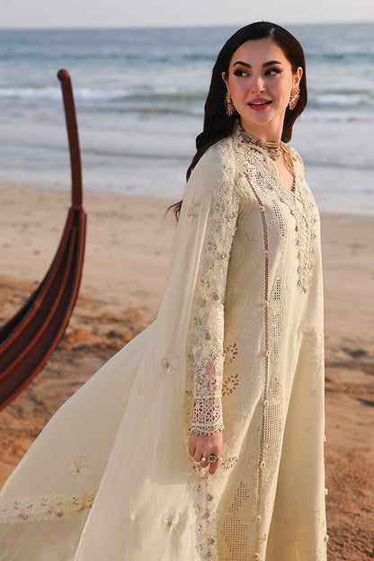 Qalamkar Sahil Luxury Lawn '26-SA-03 SAFA |AANGAN|Shop Pakistani lawn suits online