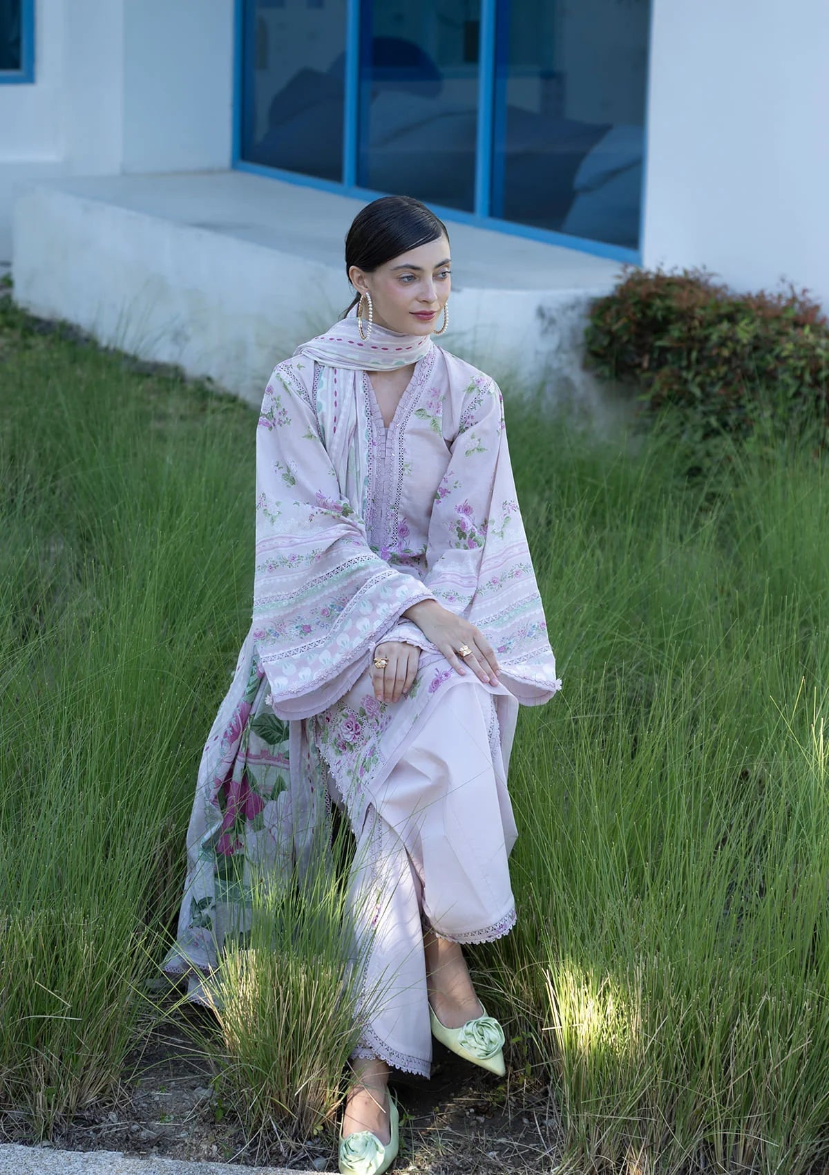 Elaf Prints Lawn Vol 1 2026=4B DOLL ME UP Aangan the essence of lawn & chiffon