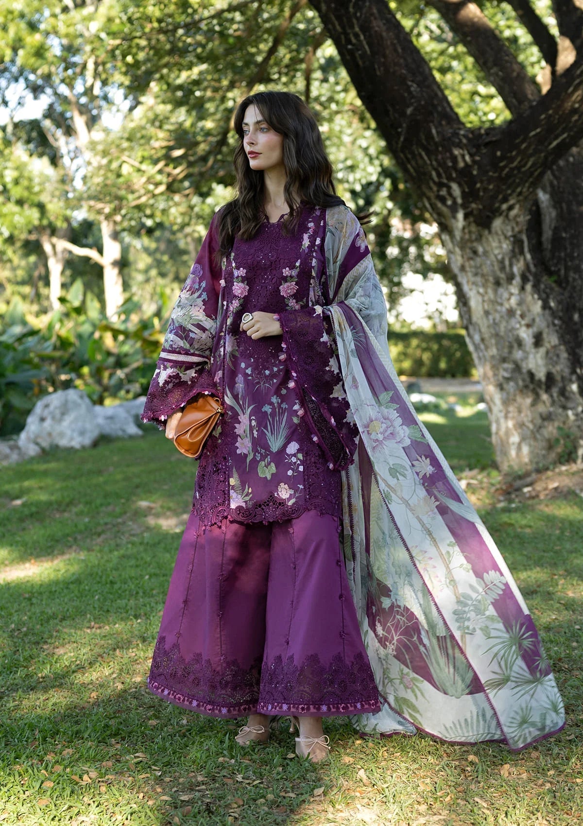 ELAF SIGNATURE LAWN=2026=5b Aangan | the Essence of Lawn & Chiffon