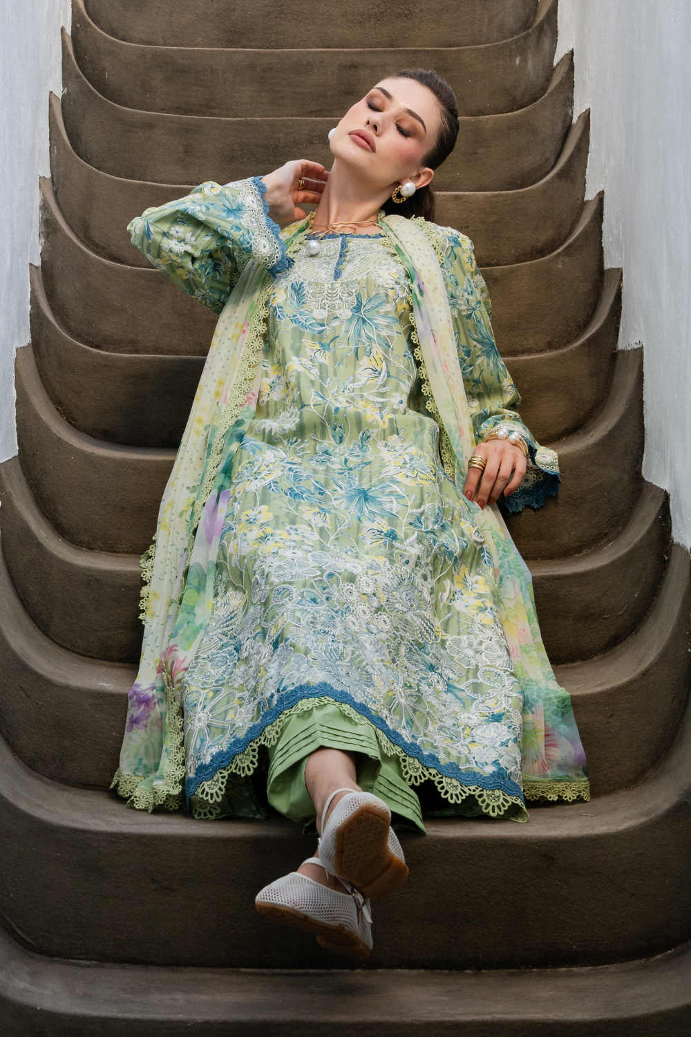 Aabyan Shezlin Chikankari Edit '26=SOMIYA Aangan the essence of lawn & chiffon