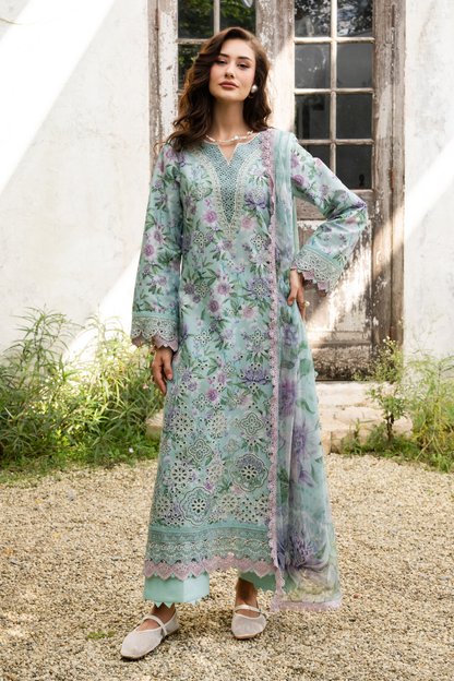 Aabyan Shezlin Chikankari Edit '26=VIRELLE Aangan the essence of lawn & chiffon