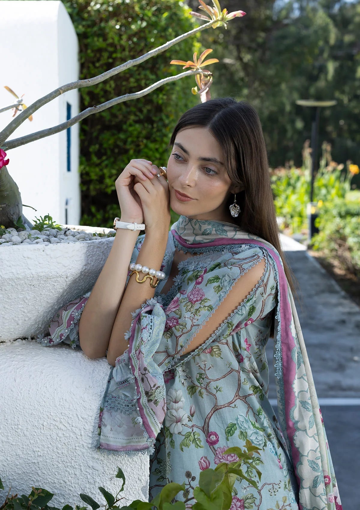 Elaf Prints Lawn Vol 1 2026=8A EIRINI BLOOM Aangan the essence of lawn & chiffon