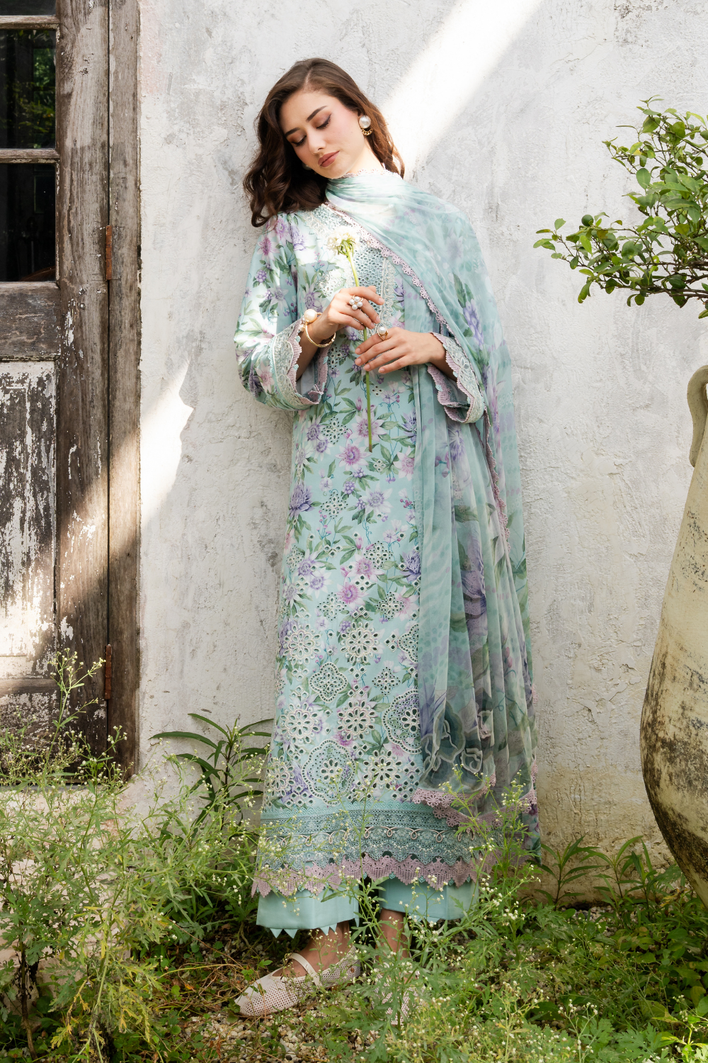 Aabyan Shezlin Chikankari Edit '26=VIRELLE Aangan the essence of lawn & chiffon