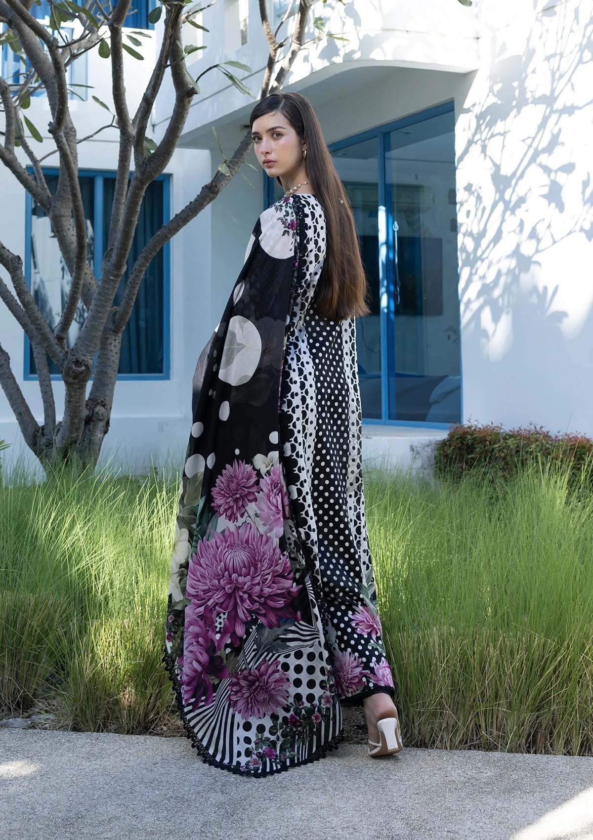 Elaf Prints Lawn Vol 1 2026=1B POIS & HER Aangan the essence of lawn & chiffon