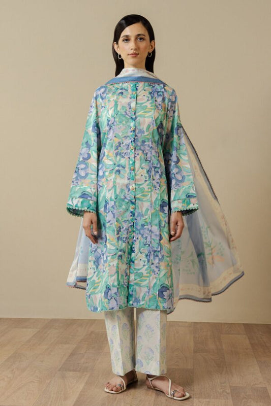 Coco by Zara Shahjahan Lawn Vol. 3 | 2026 | Elaris-6B Aangan | The Essence of Lawn and Chiffon
