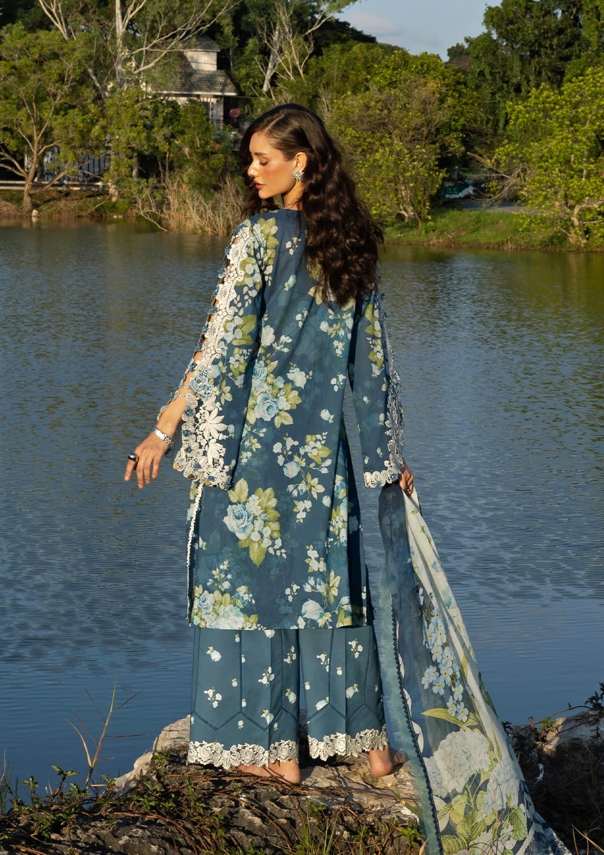 ELAF SIGNATURE LAWN=2026=7b Aangan | the Essence of Lawn & Chiffon