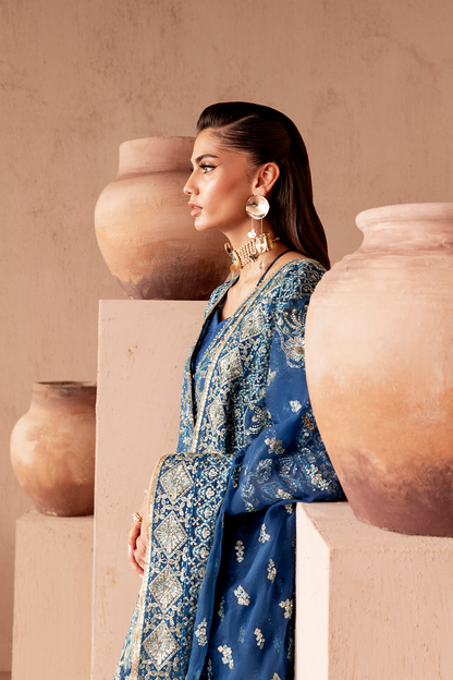 Eman adeel clay & couture-ELARA Aangan the essence of lawn & chiffon