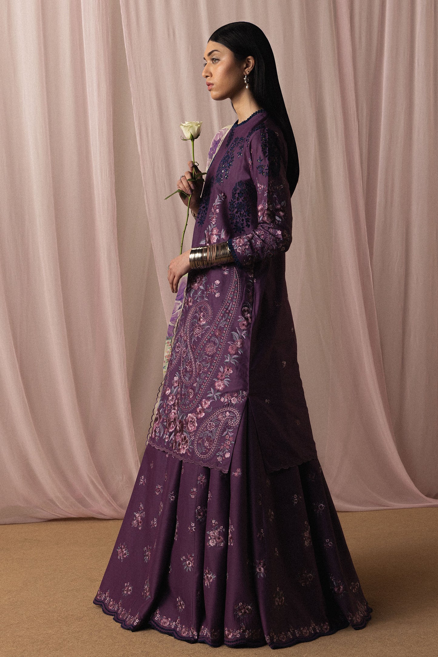 Zara Shahjahan Luxury Summer Lawn | Satori 2026-d2 Aangan | the Essence of Lawn & Chiffon