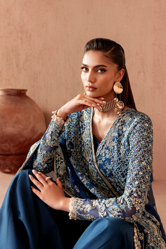 Eman adeel clay & couture-ELARA Aangan the essence of lawn & chiffon