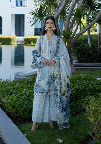 Elaf Prints Lawn Vol 1 2026=1A OCEAN PETALS Aangan the essence of lawn & chiffon