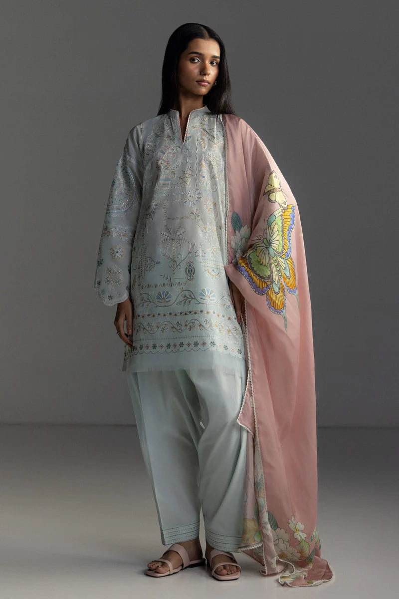 Coco Lawn By Zara Shahjhan 2026=7b Aangan the essence of lawn & chiffon