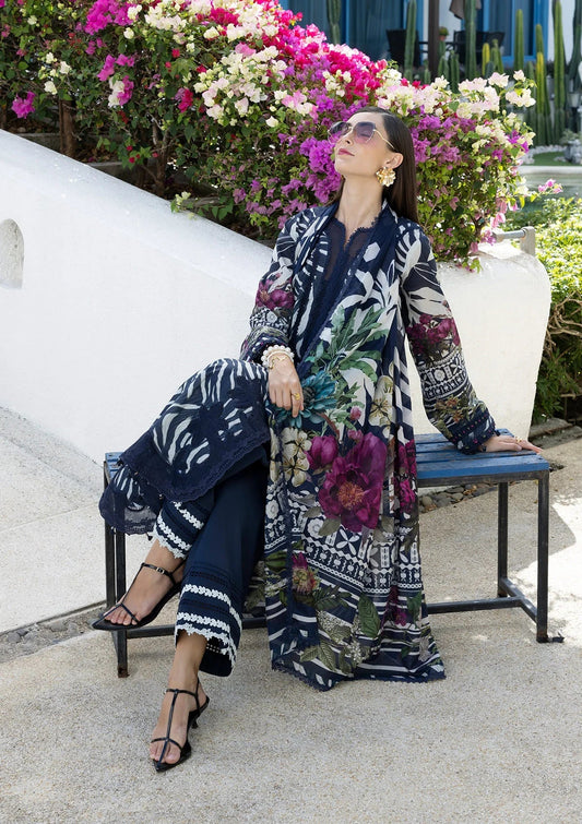 Elaf Prints Lawn Vol 1 2026=-3A STARRY NIGHT Aangan the essence of lawn & chiffon