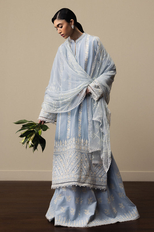 Zara Shahjahan Luxury Summer Lawn | Satori 2026-d1 Aangan | the Essence of Lawn & Chiffon