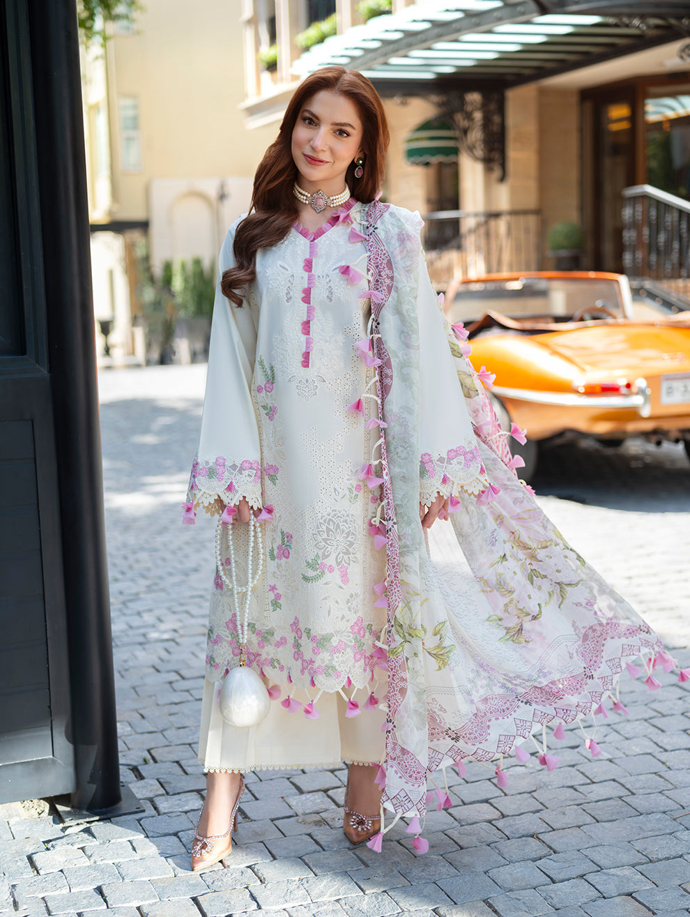 Jade Ombre Starlet Lawn 2026=08 Aangan the essence of lawn & chiffon