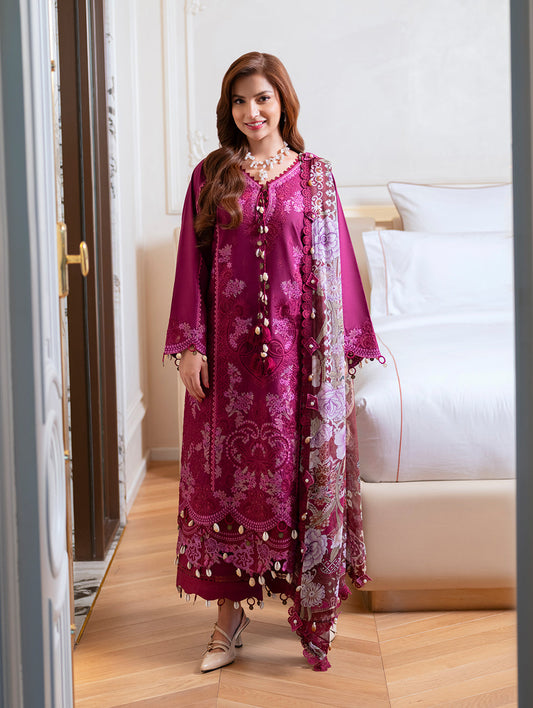 Jade Ombre Starlet Lawn 2026=06 Aangan the essence of lawn & chiffon