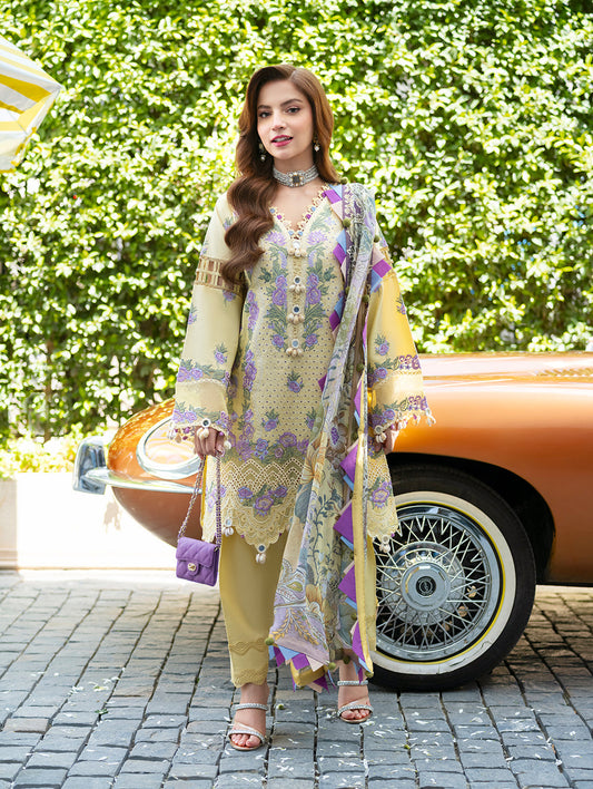 Jade Ombre Starlet Lawn 2026=05 Aangan the essence of lawn & chiffon