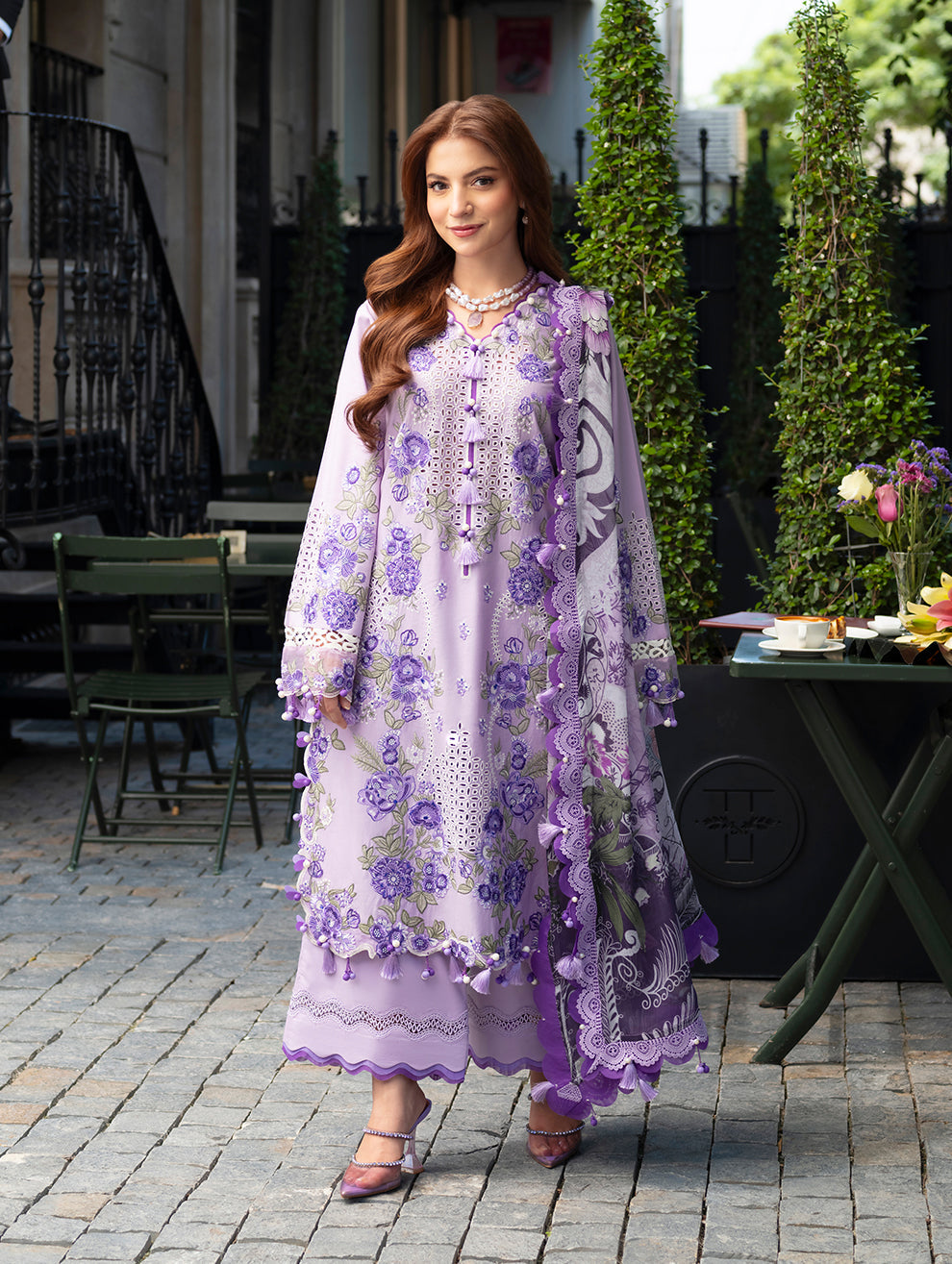 Jade Ombre Starlet Lawn 2026=03|Shop Embroidered Chikenkari lawn suit 