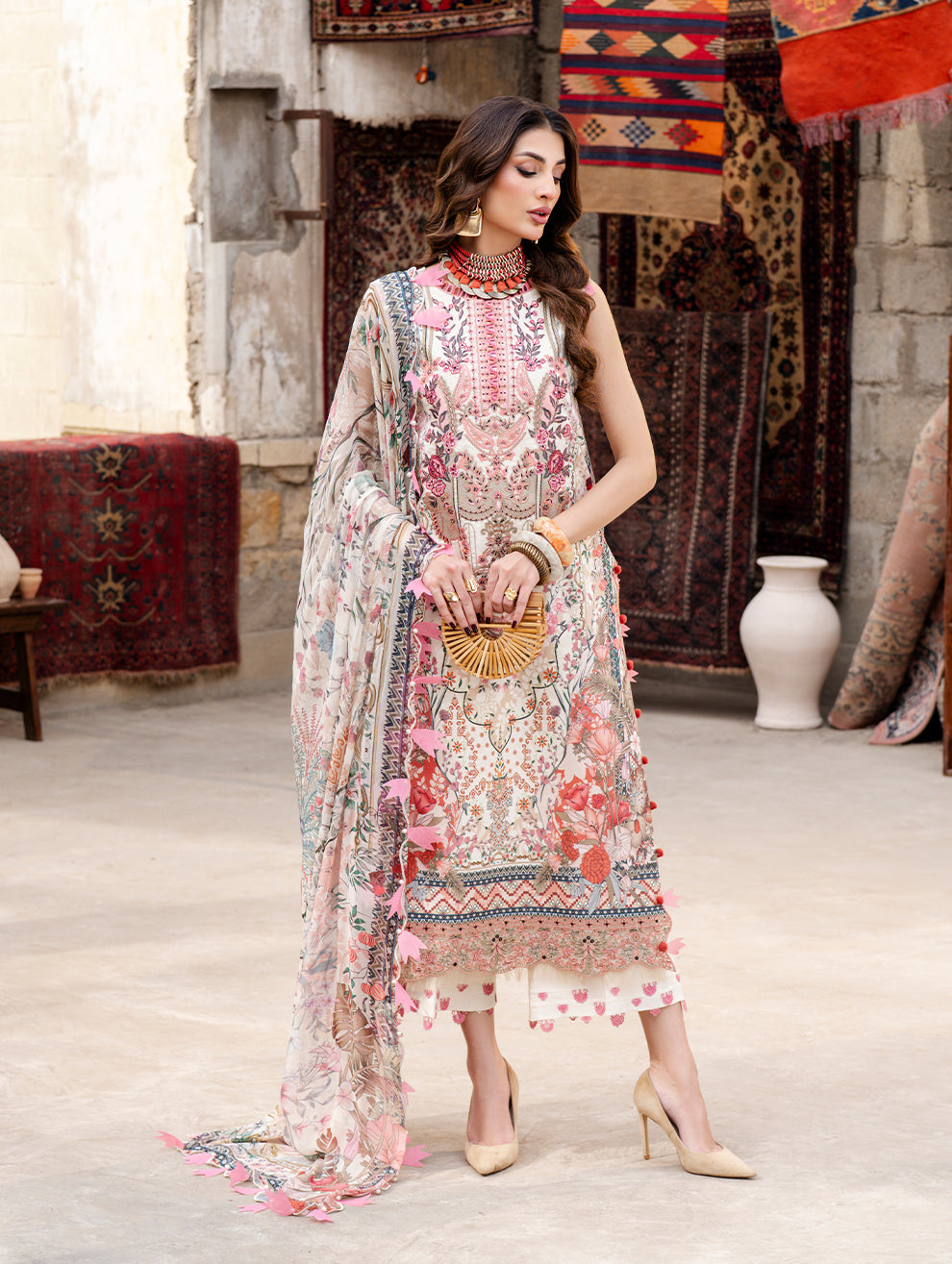 Jade Bliss Lawn 2026 || 26-BL-20870 Aangan | the Essence of Lawn & Chiffon