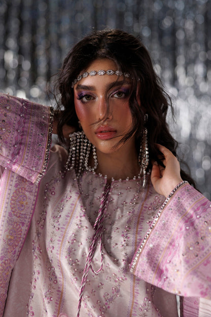Rang Rasiya Luxe Silk 2026 Cherie Blush Pink Raw Silk Detail