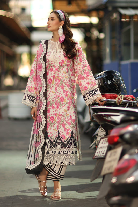 Charizma Combinations 2026 Lawn-CC6-4 Aangan the essence of lawn & chiffon