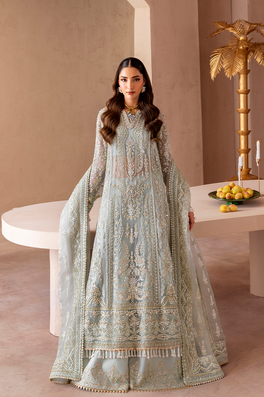 “Eman Adeel Festive Collection 2025 – authentic embroidered salwar suit in rich maroon, perfect for Eid celebrations”