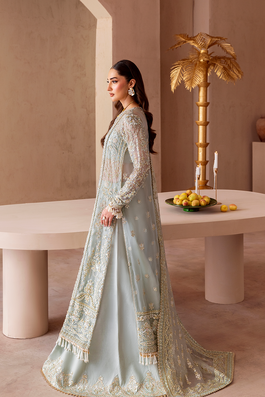 “Eman Adeel Festive Collection 2025 – authentic embroidered salwar suit in rich maroon, perfect for Eid celebrations”