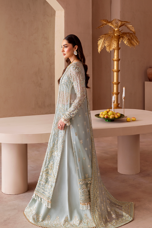 “Eman Adeel Festive Collection 2025 – authentic embroidered salwar suit in rich maroon, perfect for Eid celebrations”