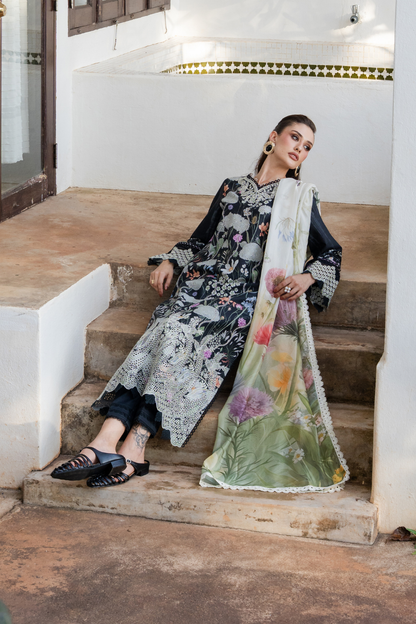 Aabyan Shezlin Chikankari Edit '26=lareen Aangan the essence of lawn & chiffon