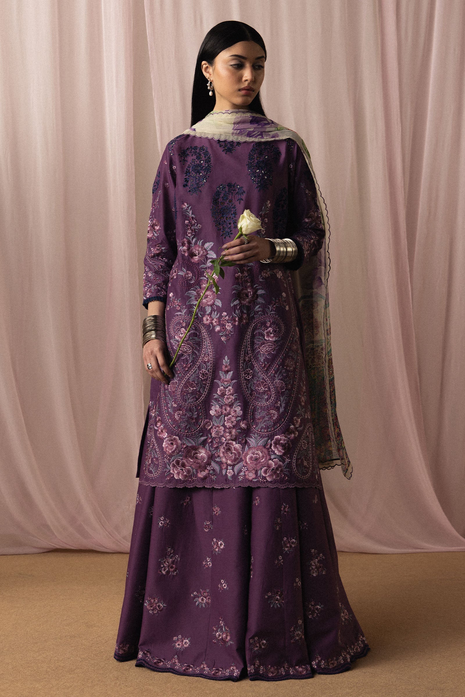 Zara Shahjahan Luxury Summer Lawn | Satori 2026-d2 Aangan | the Essence of Lawn & Chiffon