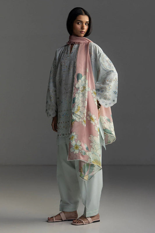 Coco Lawn By Zara Shahjhan 2026=7b Aangan the essence of lawn & chiffon