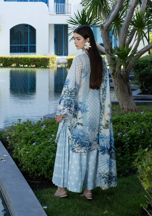Elaf Prints Lawn Vol 1 2026=1A OCEAN PETALS Aangan the essence of lawn & chiffon
