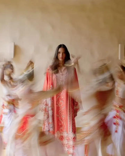 Mushq Manaram luxury lawn 25 Aangan.the essence of lawn & chiffon