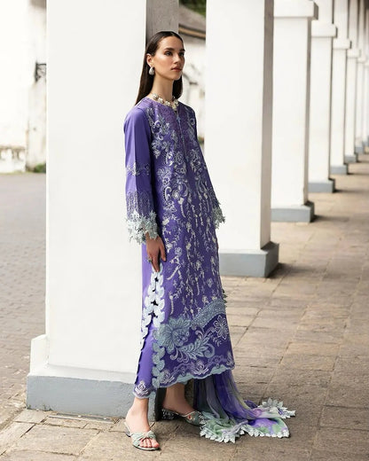 Mushq Manaram Luxury Lawn ’25 Aangan.the essence of lawn & chiffon